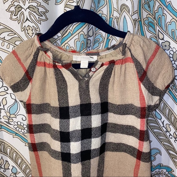 SOLD - NWT Burberry Girls House-Check Dress - Picture 5 of 13